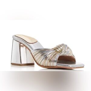 Jeffrey Campbell Silver and Gold Sandals